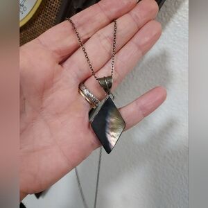 Lisa Leonard Black and Silver Pendant Necklace